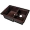 Novatto GUADALAJARA 60/40 Split Copper Kitchen Sink, Antique TCK-006AN - alternate 2